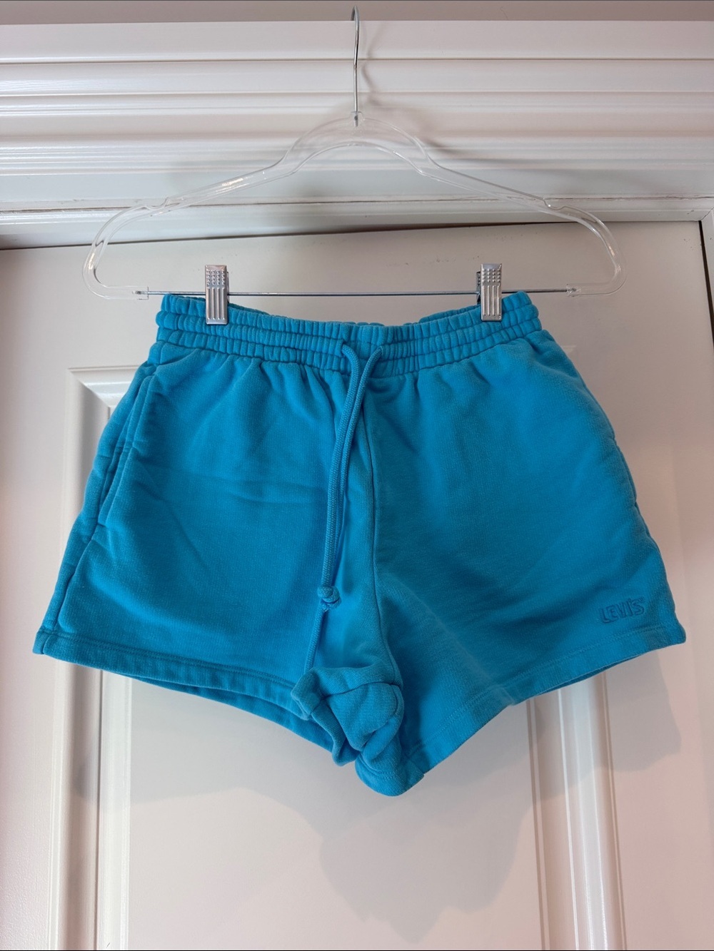 Levi’s Gold Tab Relaxed Fit Sweat Shorts in Horizon Blue xs - Picture 2 of 5